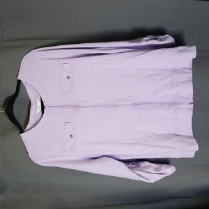 🛍🛒cj banks light purple zip up top sz. 2x